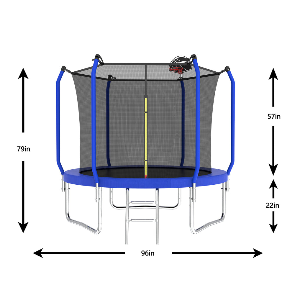 Bounce & Shoot Trampoline with Safety Net