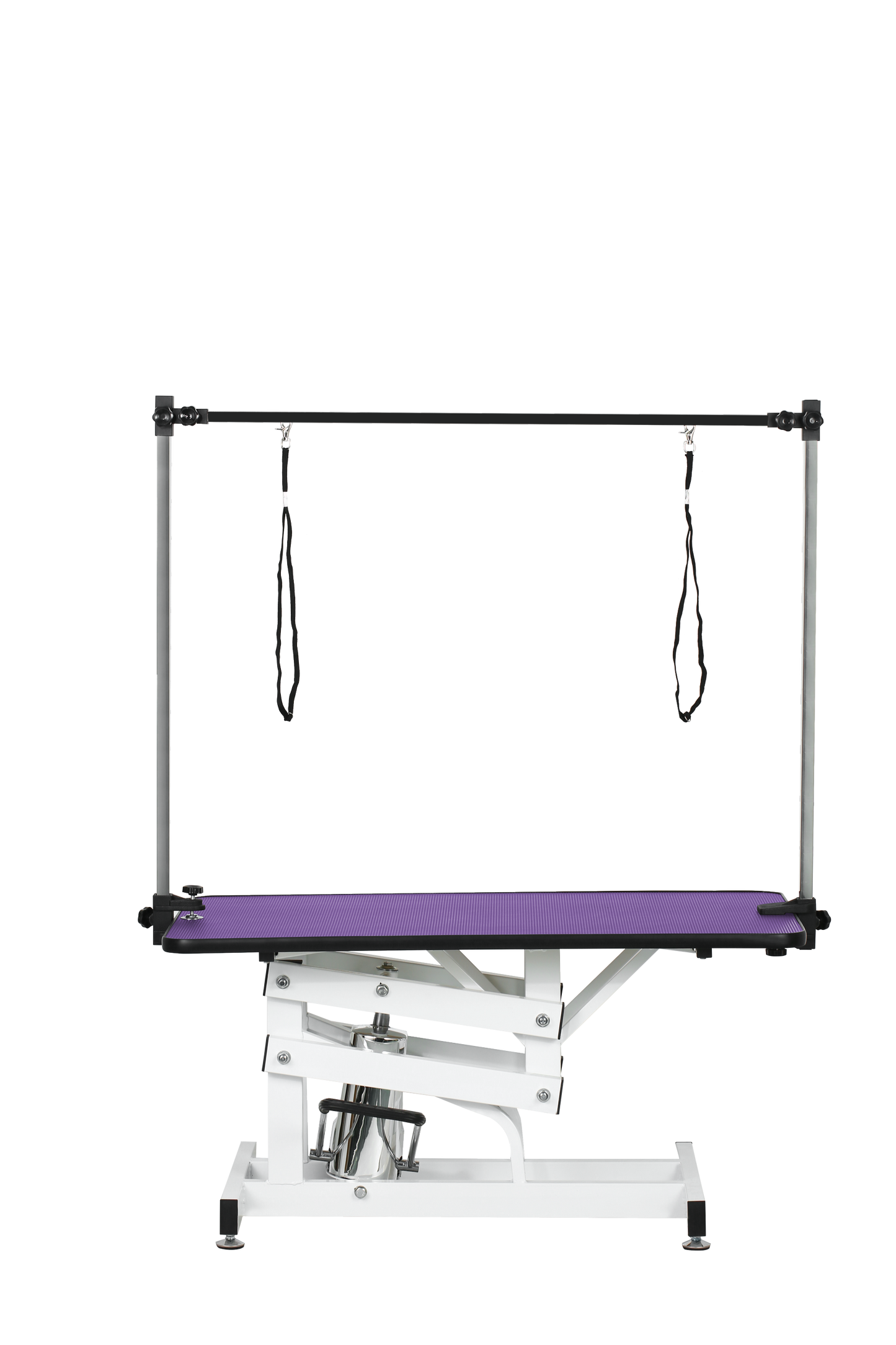 Purple Pet Grooming Table with Hydraulic Lift