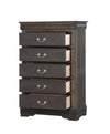 Elegant Dark Gray Louis Philippe Chest