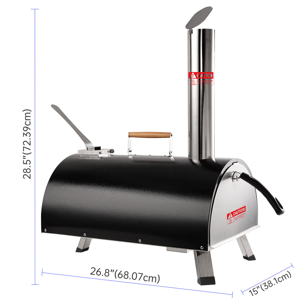 “Ultimate Outdoor Pizza Oven: Rotating, Portable, and Wood-Fired Fun!”