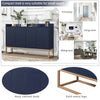 Navy Chic Storage Buffet: Elegant Organization for Your Home
