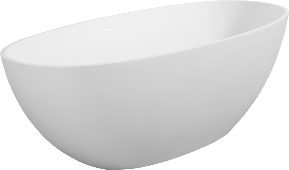 Luxury Matte White Freestanding Soaking Tub