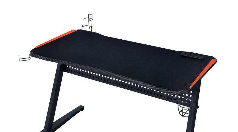 ACME Dragon Gaming Table with USB Hub - Black & Red