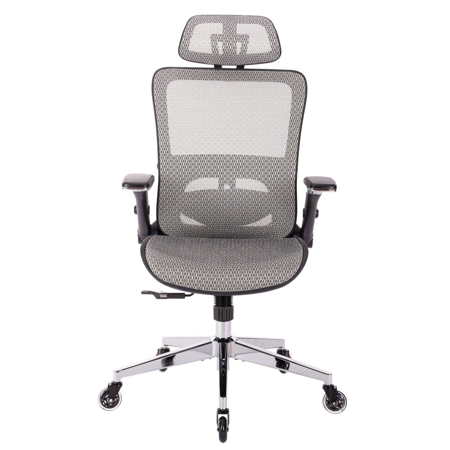 Comfy Grey Mesh Office Chair with Adjustable Features