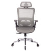 Comfy Grey Mesh Office Chair with Adjustable Features