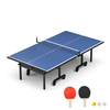 Pro Ping Pong Table - Quick Setup, Indoor Fun with Net & Bats!