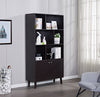 Chic Coffee Bookcase with Doors