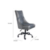 Sleek Swivel Gaming Chair in Gray & Black