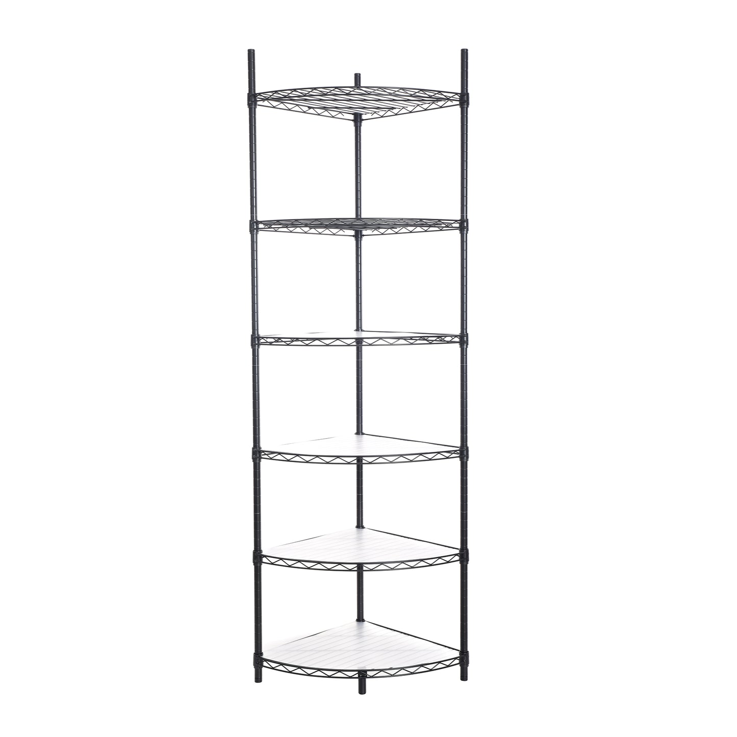 Corner Charm: Adjustable Heavy-Duty Wire Shelf Rack