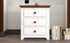 Chic Wooden Nightstand with USB Ports and Ample Storage