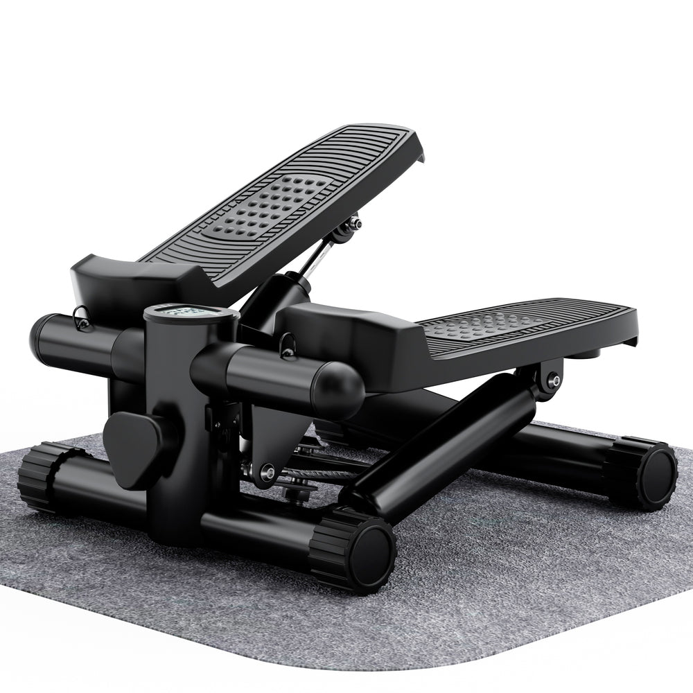 Silent Mini Stepper with Bands - Portable Total Body Workout!