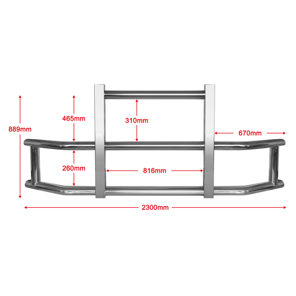 Durable Stainless Steel Deer Guard Bumper for Volvo Trucks