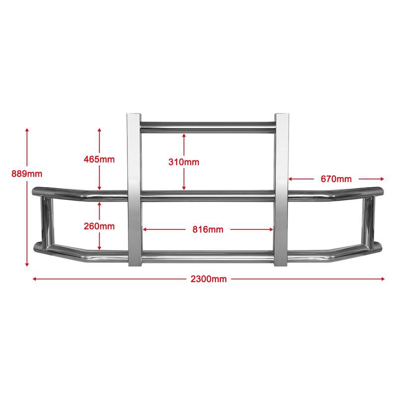 Durable Stainless Steel Deer Guard Bumper for Volvo Trucks