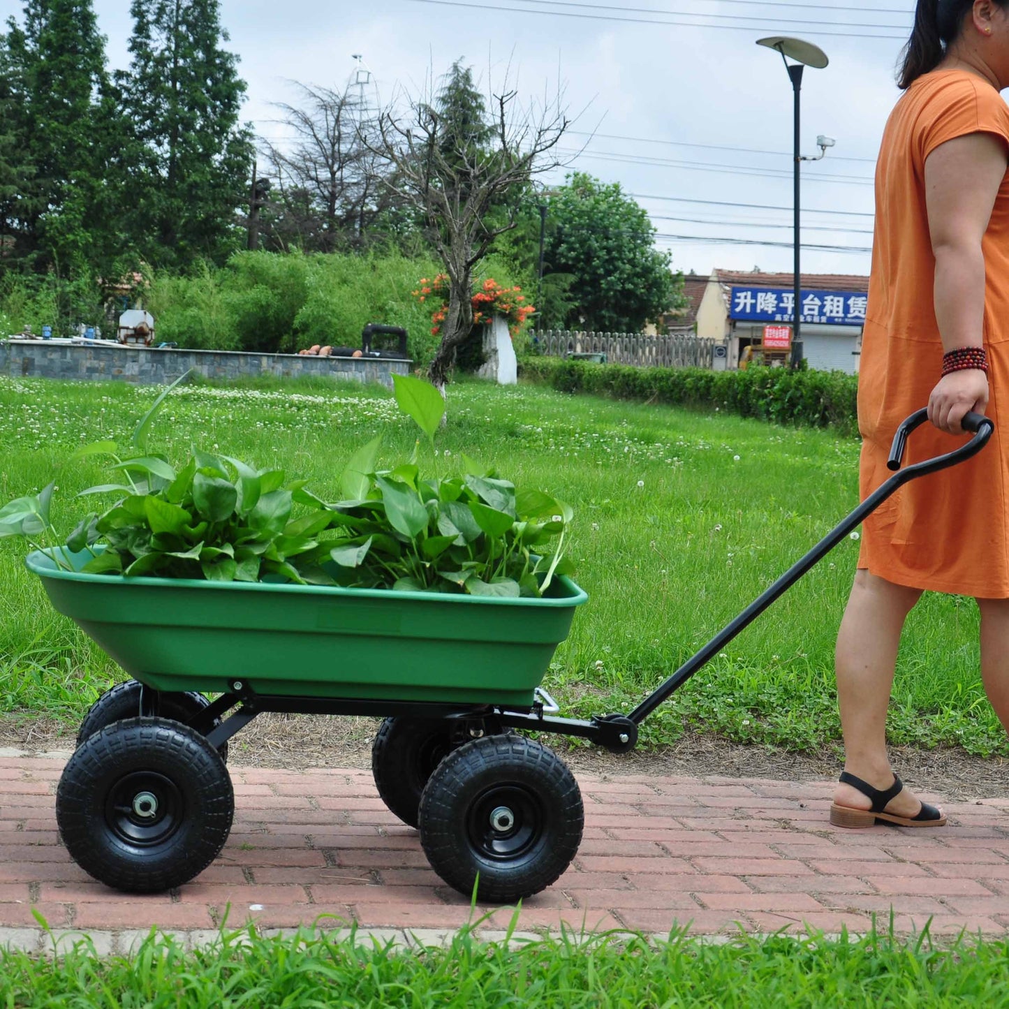 Green Glide Garden Dump Truck