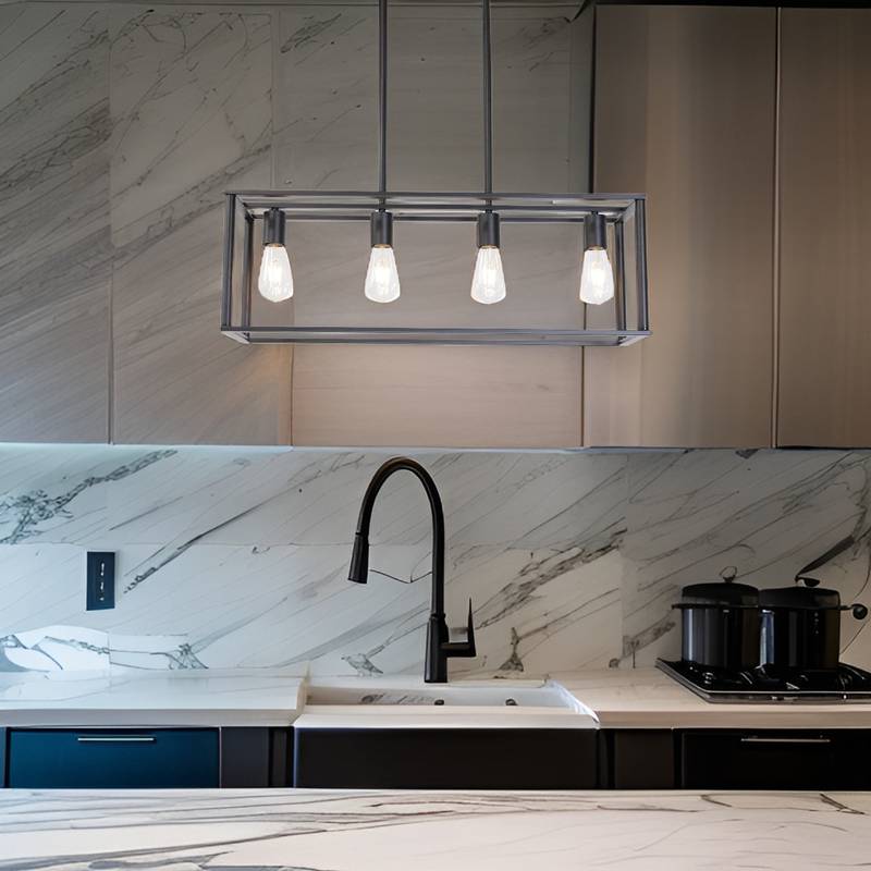 Vintage Industrial Rectangle Pendant Light