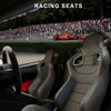 Dynamic Racing Seat Duo with Red Stitching