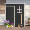 Outdoor Storage Shed for Patio Gear - Black