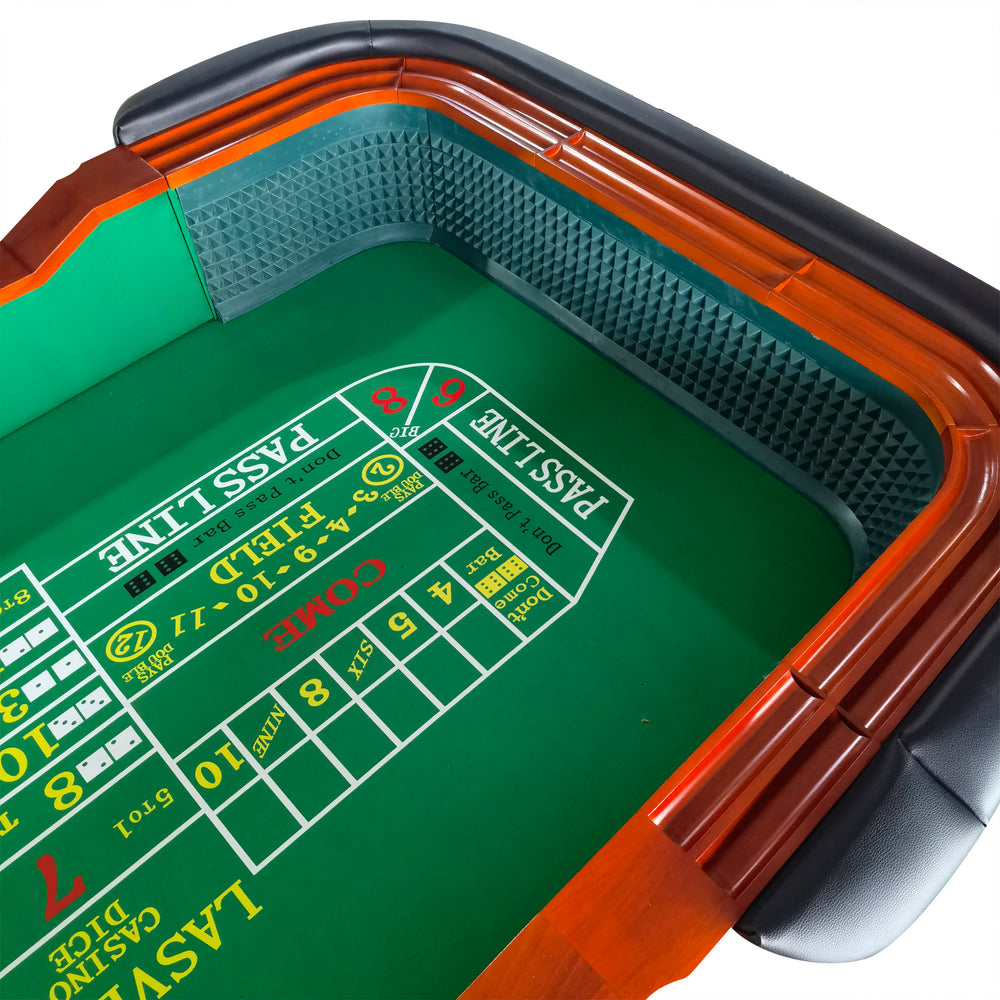 Green Classic Craps & Poker Table Game