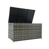 Wicker Patio Storage Box - Stylish Outdoor Organizer for Cushions, Toys, and More!