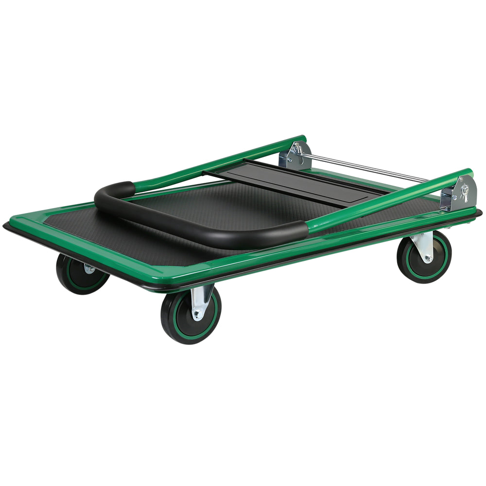 Heavy-Duty Foldable Platform Dolly with Swivel Wheels