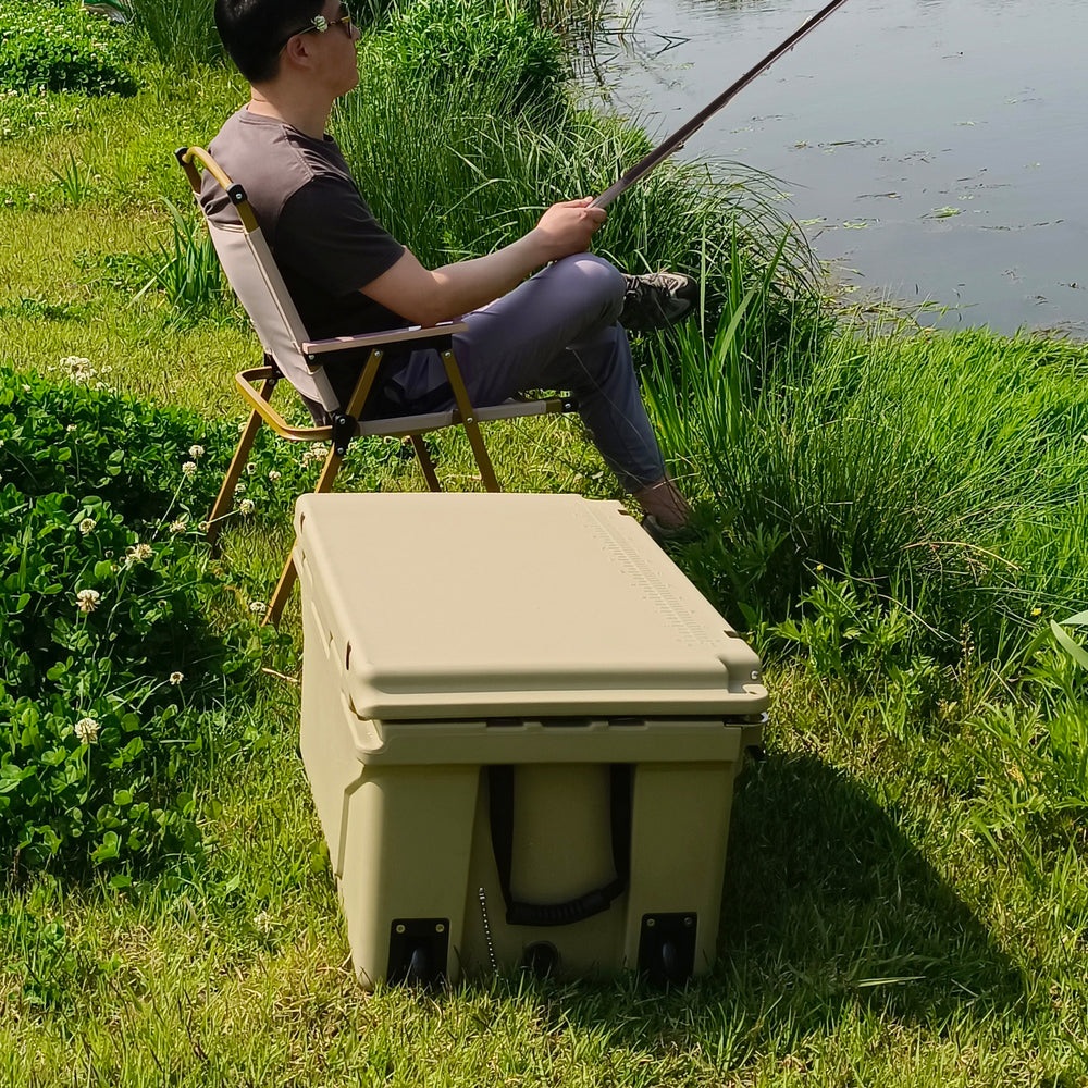 Chill Buddy: Khaki Camping Cooler