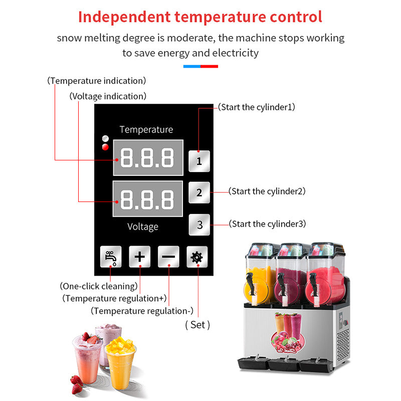 ChillPact Slushy Maker - Triple Tank Margaritas & Frozen Drinks for Any Venue