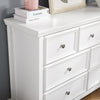 Chic White 7-Drawer Dresser