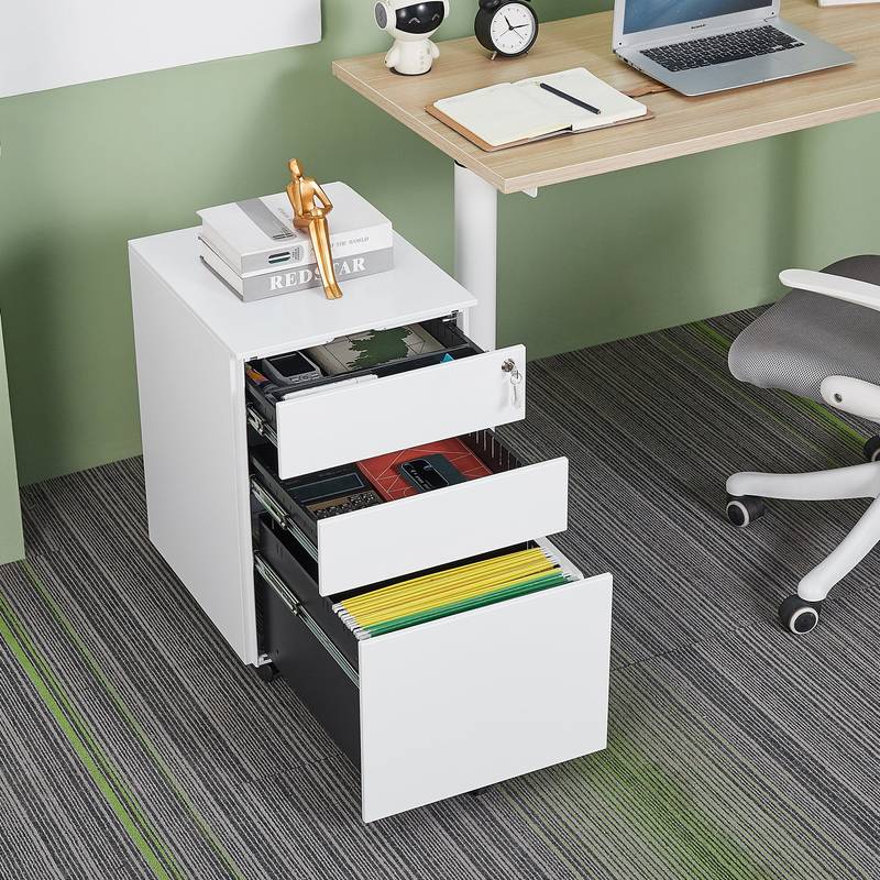 Securely Stylish Mobile File Cabinet