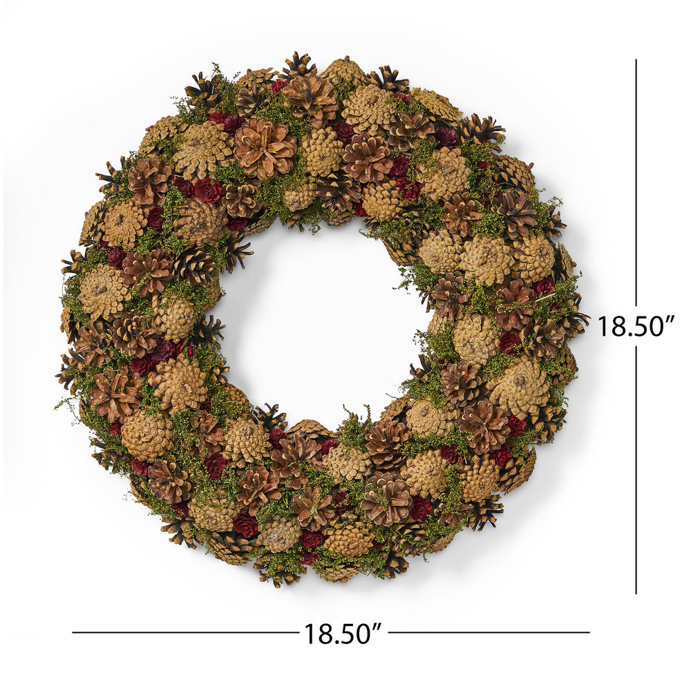 Natural Pine Cone Wreath