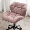 Mauve Diamond Tufted Swivel Chair