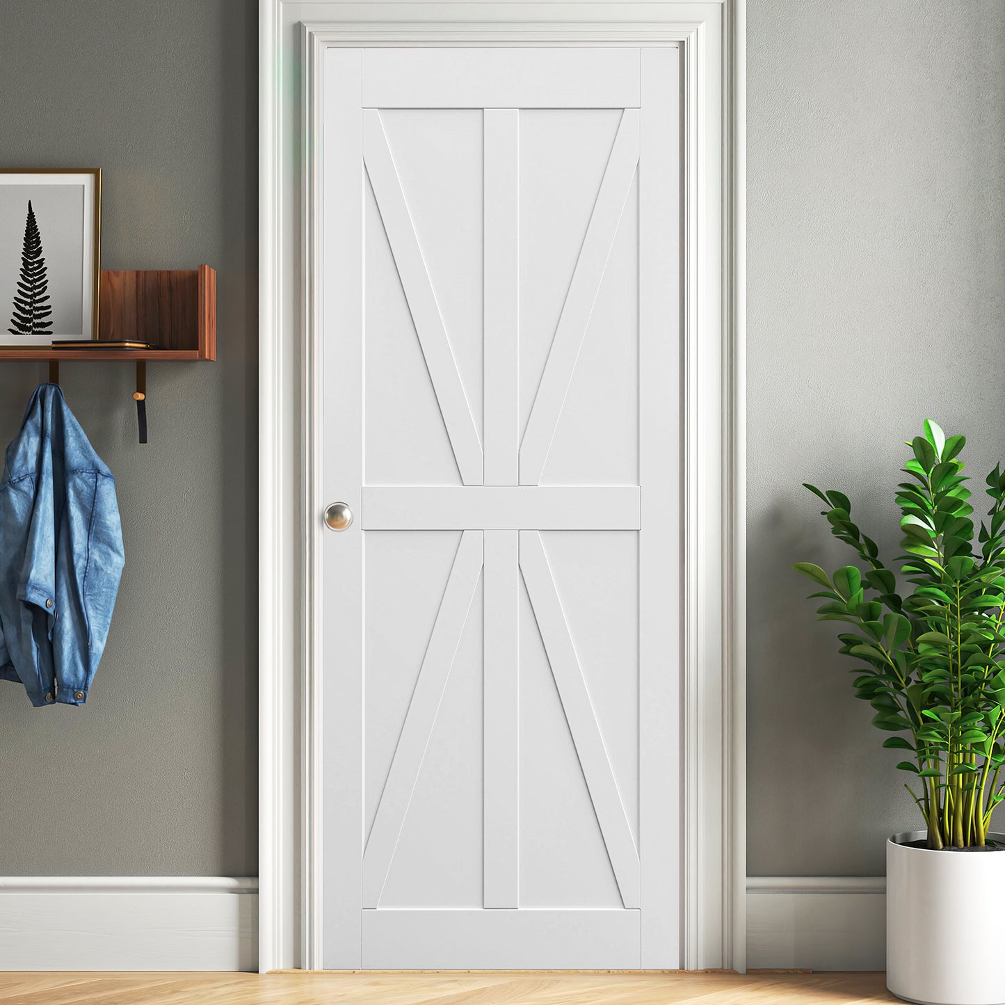 Starry Modern Barn Door - DIY Ready and Moisture Proof