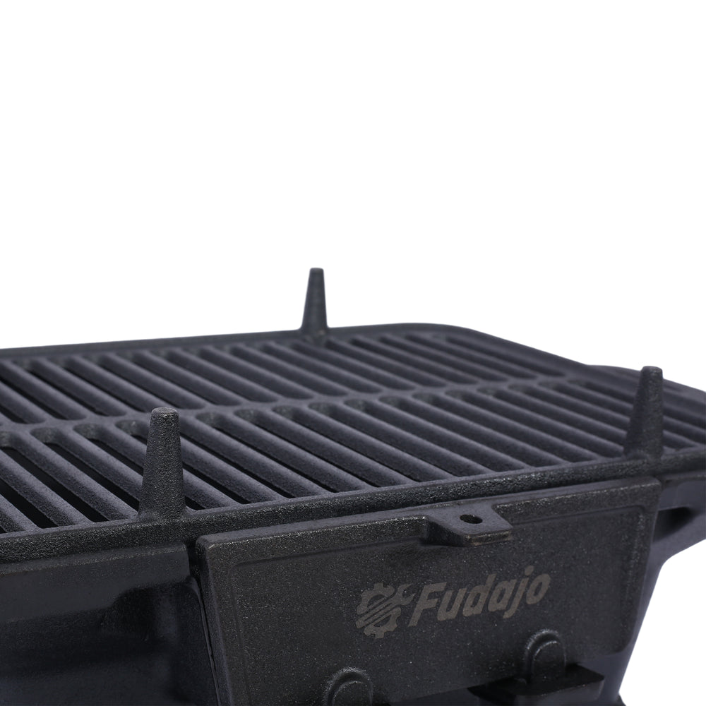 Portable Cast Iron Grill & Skillet Combo