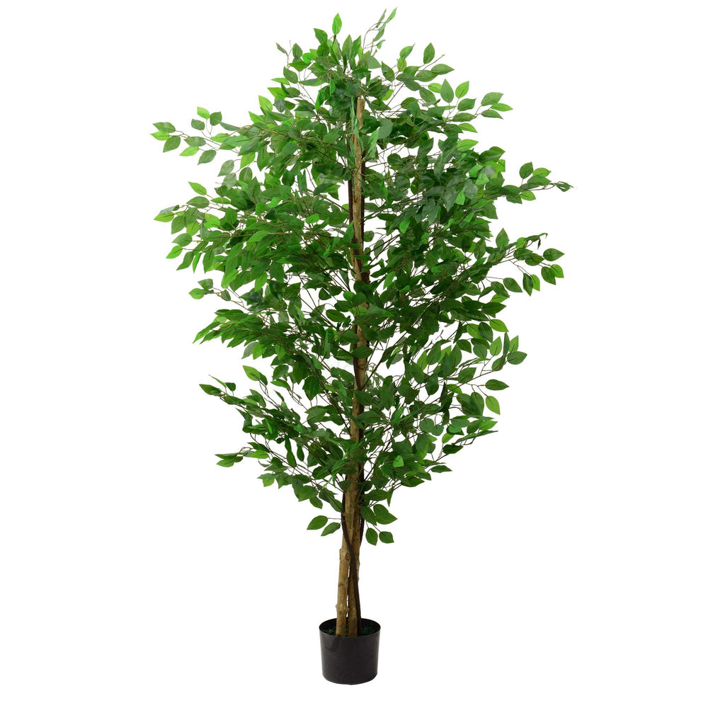 Realistic Faux Ficus Tree for Home & Garden Decor