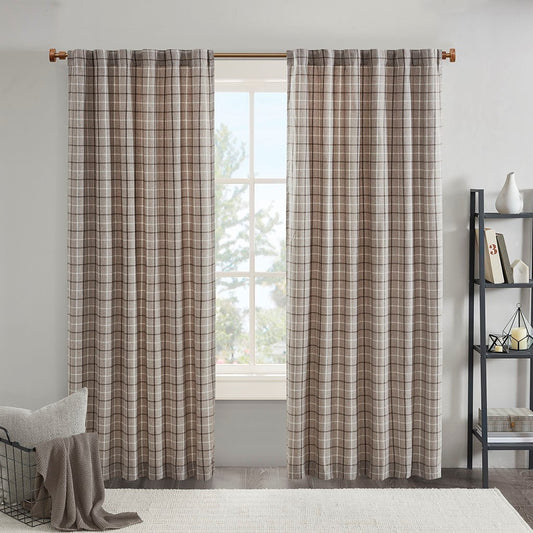 Cozy Plaid Curtain Panel