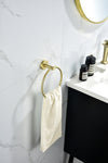 Gleaming Gold Bathroom Accessory Set