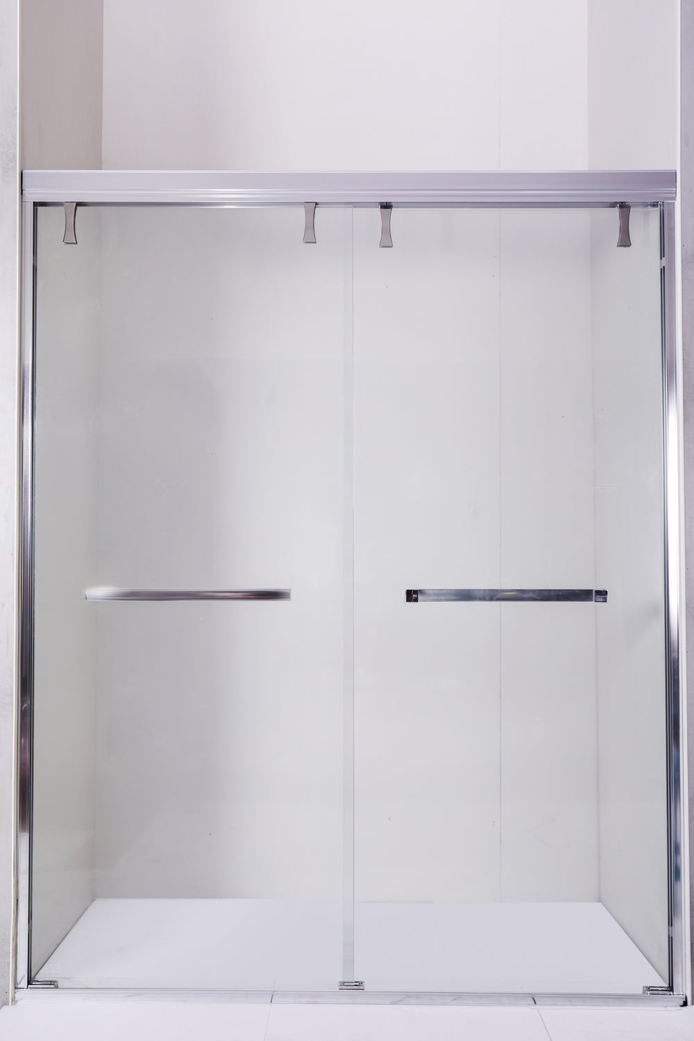 Sleek Slide Shower Door - Clear Safety Glass & Chrome Finish