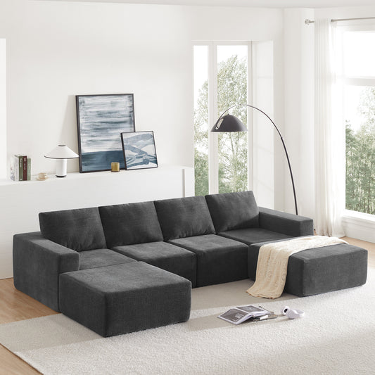 Cozy Modular U-Shaped Sofa Set