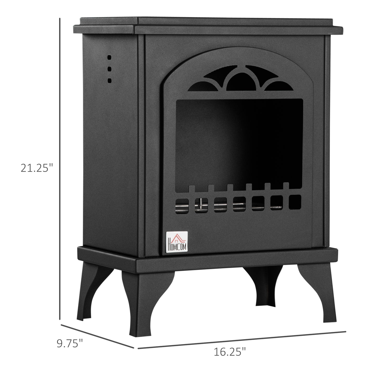 Cozy Black Ethanol Fireplace Stove