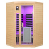 Cozy Corner Sauna with Low EMF & Heating Panel