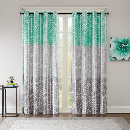 Total Blackout Printed Curtain Panel