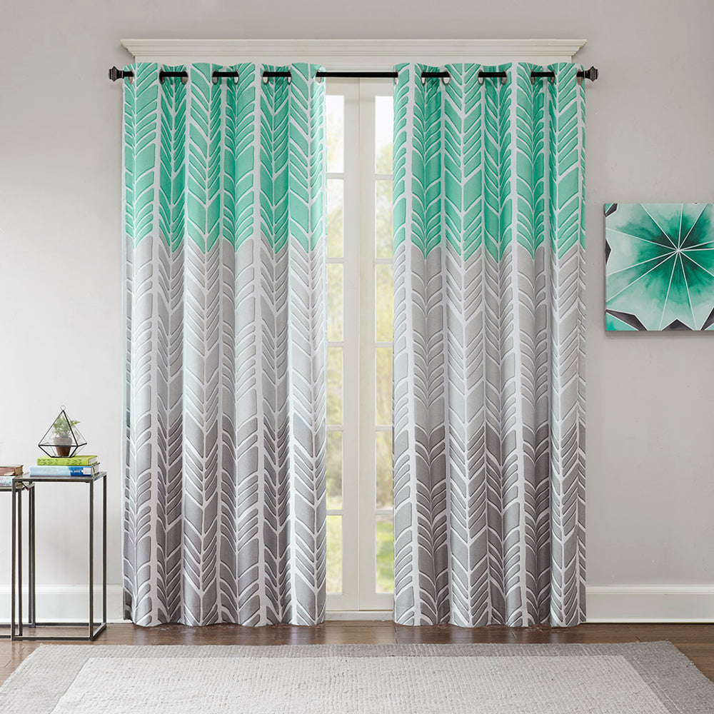 Total Blackout Printed Curtain Panel