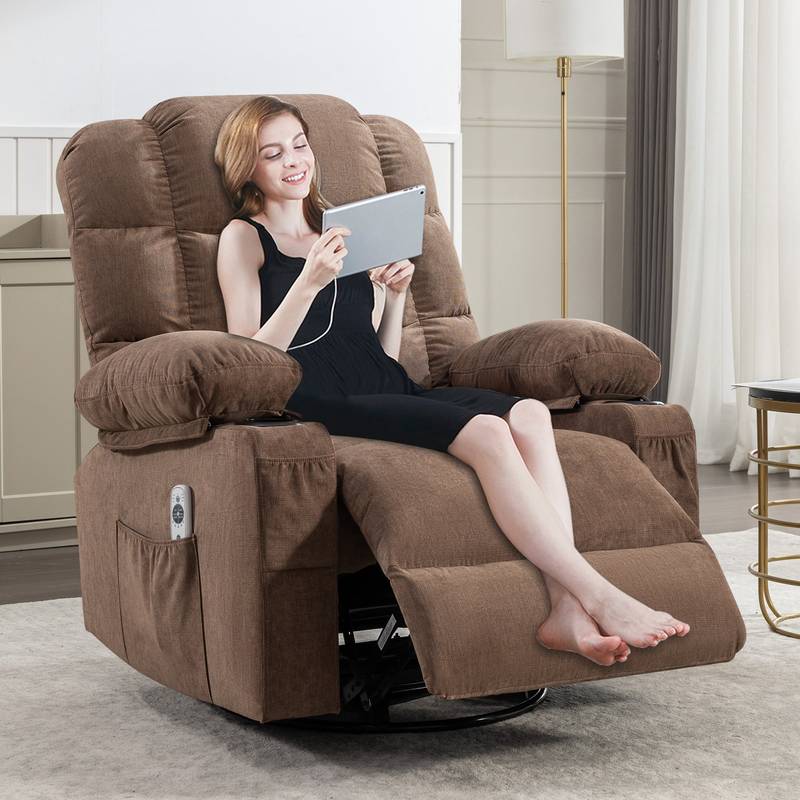 Cozy Heat & Massage Rocker Recliner