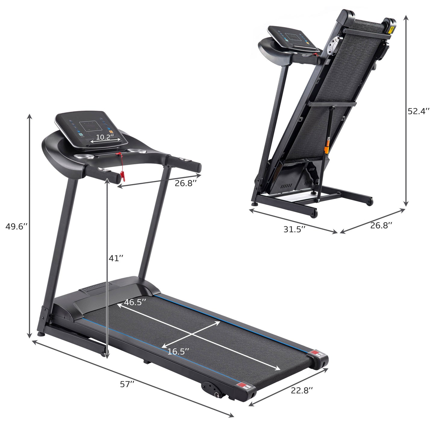 Ultimate Home Treadmill with Speakers and Adjustable Incline