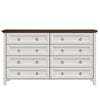 Rustic Farmhouse Tall Dresser with 8 Drawers