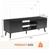 Sleek TV Stand with Adjustable Shelves and Storage