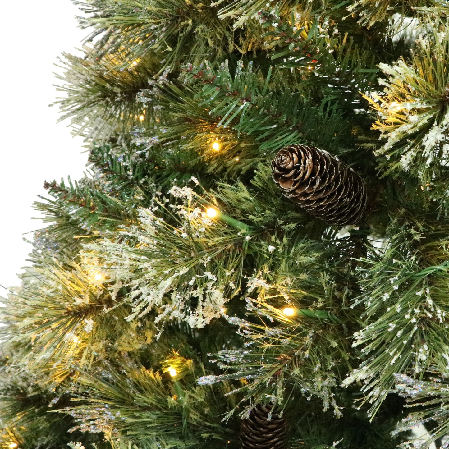 Sparkling Snowy Pine Tree