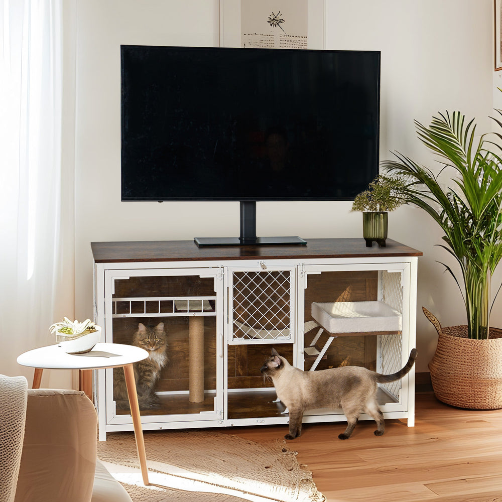 Cozy Cat Villa & TV Stand