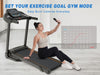 Foldable Fitness Treadmill with Speakers & Adjustable Incline