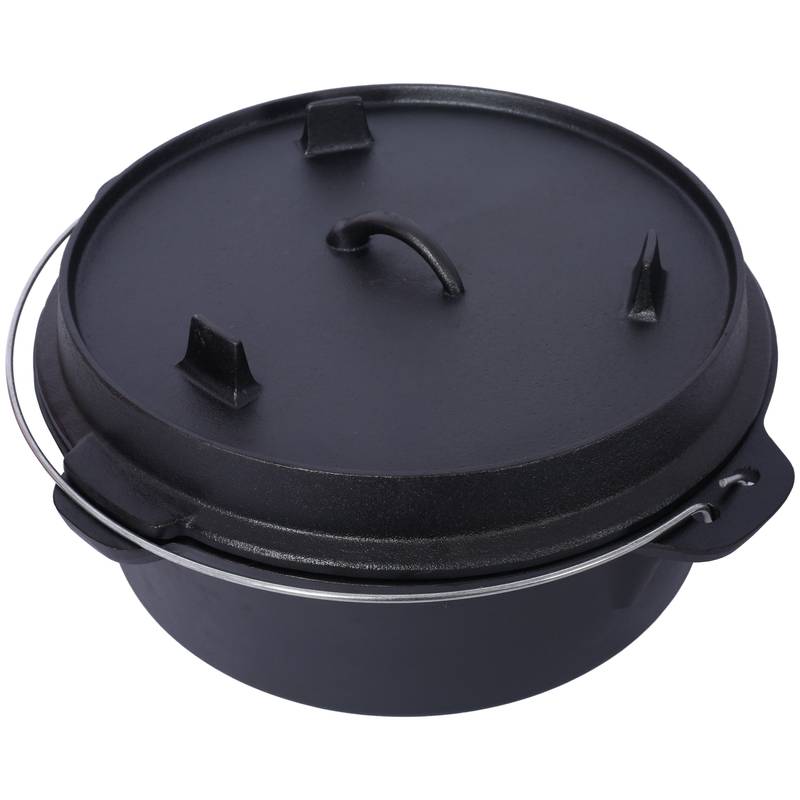 Campfire Cast Iron Dutch Oven with Skillet Lid