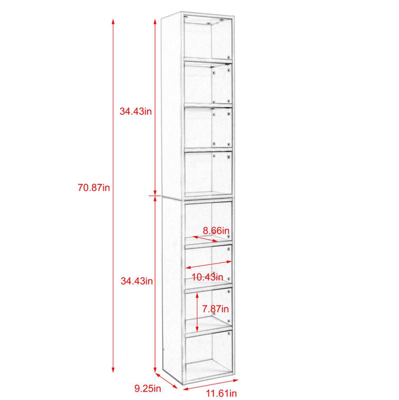 Slim Storage Media Tower